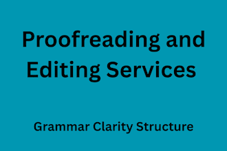 proofread and edit your essay or article