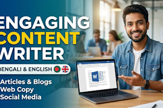 write viral social media content and youtube scripts in bengali and english