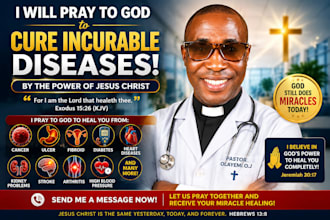 help you pray against any sickness and IT will disappear