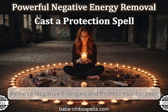 cast a spell to remove negative energies and protect you forever