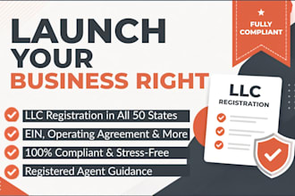 do llc registration, company registration and ein for US and non US resident