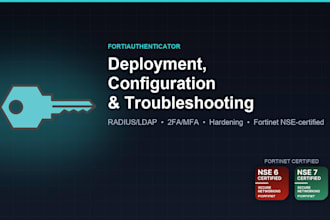deploy, configure and troubleshoot your fortiauthenticator