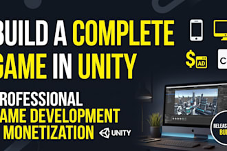 build a complete full game in unity for pc, mobile, or webgl, ads monetization