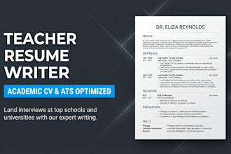 write ats teacher resume for academic cv and education roles
