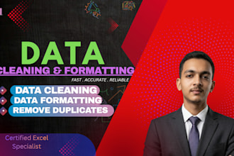 do fast excel data cleaning, formatting and remove duplicate