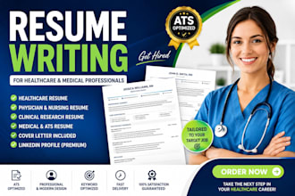write ats medical resume for nurse physician healthcare