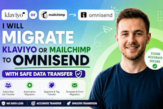 migrate klaviyo or mailchimp to omnisend with safe data transfer