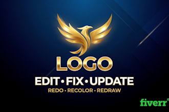 design, redesign, edit, and modify your website logo
