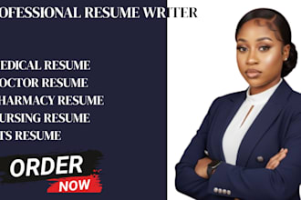 write ats healthcare resume, medical CV, nursing resume and cover letter