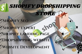 design shopify store website , shopify dropshipping, shopify store design