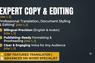 translate, copyedit, and format your document professionally
