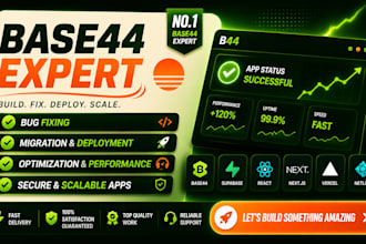 fix bugs, migrate, deploy and develop your base44 app