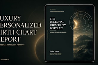 create a luxury personalized birth chart astrology report