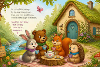 illustrate children story book illustration story, book