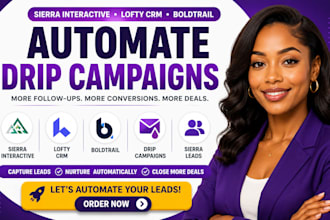 automate sierra interactive lofty crm boldtrail drip campaign setup sierra leads