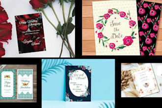design wedding invitations, stationery, flyers and banners