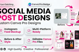 design eye catching social media posts with canva  pro