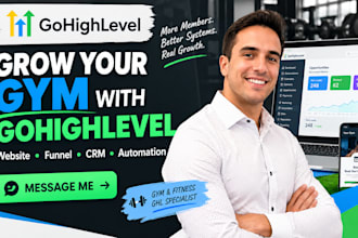 build a gohighlevel website and sales funnel for gyms