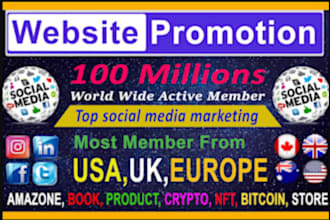 promote shoutout product, website, video, crypto, affiliate, amazon, ebooks, nft