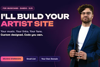 build a custom artist website for your music