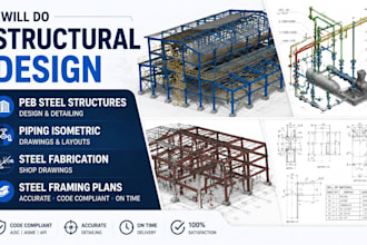 do structural design, peb steel structures, piping isometric, steel fabrication
