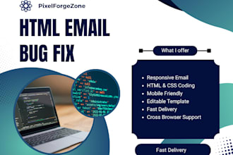 fix HTML email template issues