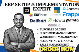 setup erpnext tallyprime dolibarr acumatica frappe twenty flowlu tryton oodo erp