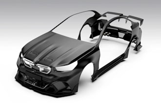 3d custom car body kit, widebody kit, car bumper print, fender, spoiler design