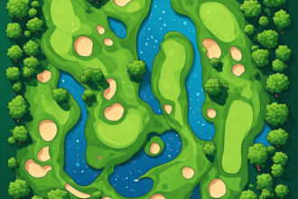 draw a custom vector map for your golf course or resort