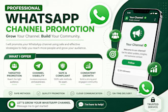 promote your whatsapp channel to increase real followers