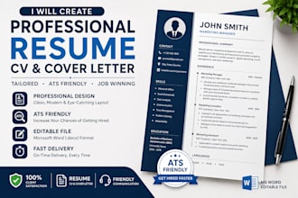 create a professional resume, CV, and cover letter