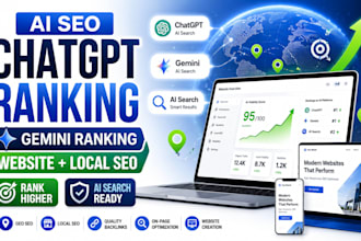 do chatgpt gemini ranking of website with geo seo aeo local s e o backlinks