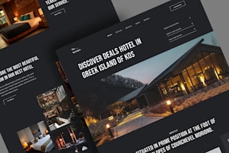 do luxury hotel booking website, travel agency, vacation rental and tour booking