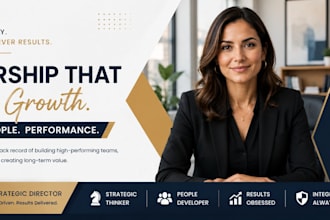 design a professional linkedin banner for your  brand