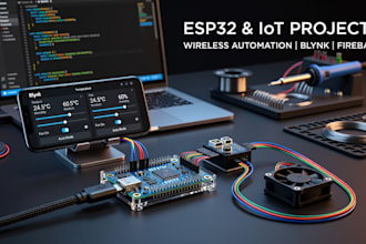 develop esp32 iot projects, arduino programming, and wireless automation