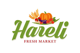 a colorful botanical, hemp farm, organic agriculture, and greenhouse logo