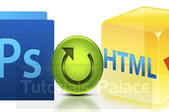 convert psd to html with compatible in all web browser