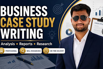 write a professional business case study analysis and report