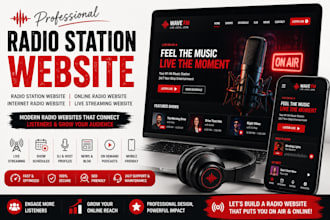 radio station website, online radio website, internet radio website, streamer