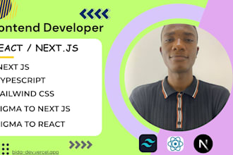build a modern nextjs website with tailwind CSS