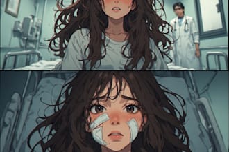 illustrate your story with professional comic book and graphic novel art