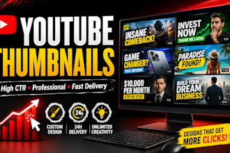 diseñaré una miniatura viral para youtube con adobe photoshop e ia