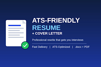 write an ats resume, CV and cover letter for IT, software and tech jobs