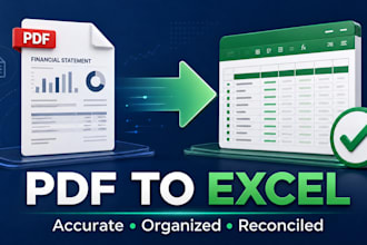 convert PDF bank statements to excel with reconciliation