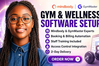 setup mindbody, gymmaster, fitness booking system, or wellness CRM