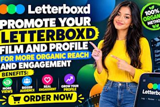 promote your letterboxd film and profile for more organic reach and engagement