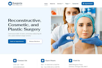 build wix plastic surgery website skincare clinic aesthetic med spa booking