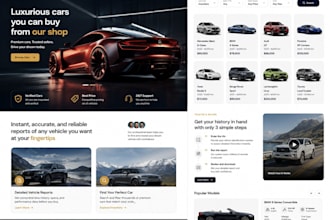 create car dealership website, car showroom and vehicle listing website