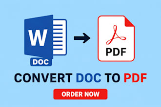 convert doc or docx files into professional PDF documents