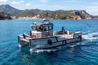 design electric workboat, harbor vessel and commercial utility craft